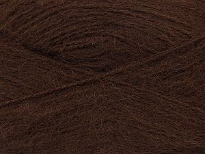Vezelgehalte 75% Premium acryl, 15% Wol, 10% Mohair, Brand Ice Yarns, Dark Brown, fnt2-73631