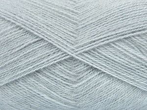 Fiber Content 75% Premium Acrylic, 15% Wool, 10% Mohair, Light Grey, Brand Ice Yarns, fnt2-73632
