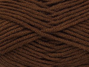 Fiber Content 75% Acrylic, 25% Wool, Brand Ice Yarns, Brown, fnt2-73811