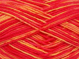Items knitting with anti-pilling yarn are resilient against pilling and fuzz that can occur while using or washing. Since these are more durable as compare to other acrylic fibers, they wear down slower. They stay like they are at first day for a long time. Additionally, they carry less static electricity. Composition 100% Acrylique Anti-bouloches, Yellow, Red, Brand Ice Yarns, fnt2-73854