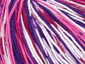 Machine Washable and Dryable Fiber Content 75% Virgin Wool, 25% Polyamide, Pink, Lilac Shades, Brand Ice Yarns, Burgundy, fnt2-74168