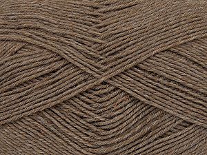 Machine Washable and Dryable Composition 75% Laine vierge, 25% Polyamide, Brand Ice Yarns, Camel, fnt2-74178 