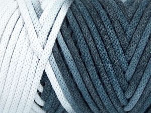 Please be advised that yarns are made of recycled cotton, and dye lot differences occur. Fiber Content 60% Polyamide, 40% Cotton, White, Brand Ice Yarns, Grey Shades, fnt2-74551