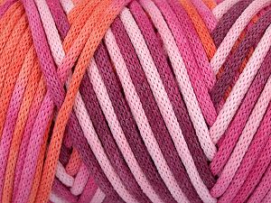 Please be advised that yarns are made of recycled cotton, and dye lot differences occur. Fiber Content 60% Polyamide, 40% Cotton, Pink Shades, Orange, Maroon, Brand Ice Yarns, fnt2-74563