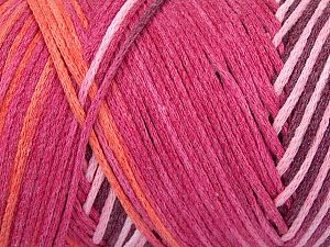 Please be advised that yarns are made of recycled cotton, and dye lot differences occur. Fiber Content 80% Cotton, 20% Polyamide, Pink Shades, Orange, Maroon, Brand Ice Yarns, fnt2-74603