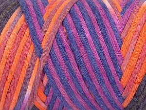 Please be advised that yarns are made of recycled cotton, and dye lot differences occur. Composition 80% Coton, 20% Polyamide, Purple, Pink, Orange, Maroon, Brand Ice Yarns, fnt2-74641