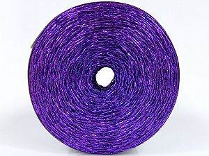 Written length is average. Fiber Content 100% Metallic Lurex, Purple, Brand Ice Yarns, fnt2-75232 