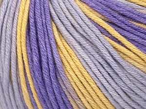 Fiber Content 50% Cotton, 50% Acrylic, Lilac Shades, Brand Ice Yarns, Gold, fnt2-75309
