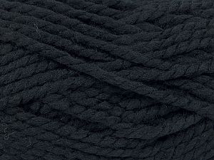 Fiber Content 75% Acrylic, 25% Wool, Brand Ice Yarns, Black, fnt2-75625