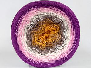 Composition 50% Acrylique, 50% Coton, White, Purple, Pink, Brand Ice Yarns, Gold, Camel, fnt2-76090 