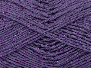 Composition 90% Acrylique, 10% MÃ©tallique Lurex, Purple, Brand Ice Yarns, fnt2-76547 