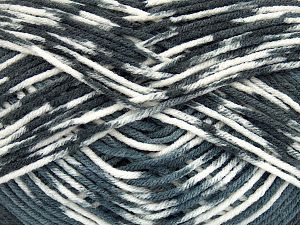 Composition 100% Acrylique, White, Brand Ice Yarns, Grey Shades, fnt2-76605