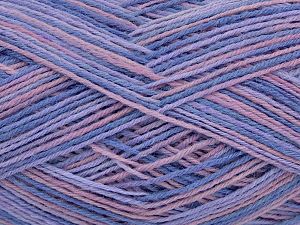 Fiber Content 75% Superwash Wool, 25% Polyamide, Lilac Shades, Brand Ice Yarns, fnt2-76650