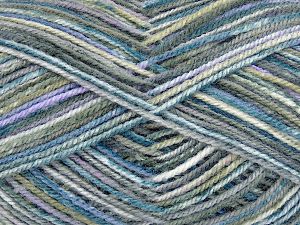 Composition 100% Acrylique, White, Lilac, Brand Ice Yarns, Grey, Green, Blue, fnt2-76720