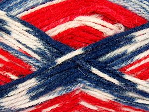 Fiber Content 75% Superwash Wool, 25% Polyamide, Red, Powder Pink, Brand Ice Yarns, Blue, fnt2-76774