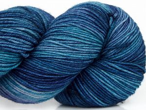 Please note that this is a hand-dyed yarn. Colors in different lots may vary because of the charateristics of the yarn. Also see the package photos for the colorway in full; as skein photos may not show all colors. Composition 75% Superwash Merino Wool, 25% Polyamide, Turquoise Shades, Brand Ice Yarns, Blue Shades, fnt2-76800