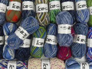 Sock Yarns In this list; you see most recent 50 mixed lots. <br> To see all <a href=&/mixed_lots/o/4#list&>CLICK HERE</a> (Old ones have much better deals)<hr> Composition 75% Superwash Wool, 25% Polyamide, Brand Ice Yarns, fnt2-76973