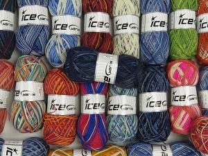 Sock Yarns In this list; you see most recent 50 mixed lots. <br> To see all <a href=&/mixed_lots/o/4#list&>CLICK HERE</a> (Old ones have much better deals)<hr> Fiber Content 75% Superwash Wool, 25% Polyamide, Brand Ice Yarns, fnt2-76981