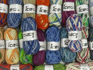 Sock Yarns In this list; you see most recent 50 mixed lots. <br> To see all <a href=&/mixed_lots/o/4#list&>CLICK HERE</a> (Old ones have much better deals)<hr> Fiber Content 75% Superwash Wool, 25% Polyamide, Brand Ice Yarns, fnt2-76982