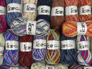 Sock Yarns In this list; you see most recent 50 mixed lots. <br> To see all <a href=&/mixed_lots/o/4#list&>CLICK HERE</a> (Old ones have much better deals)<hr> Fiber Content 75% Superwash Wool, 25% Polyamide, Brand Ice Yarns, fnt2-76983