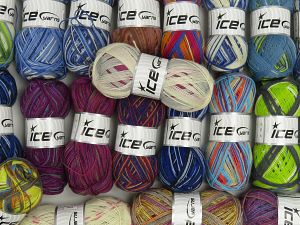 Sock Yarns In this list; you see most recent 50 mixed lots. <br> To see all <a href=&/mixed_lots/o/4#list&>CLICK HERE</a> (Old ones have much better deals)<hr> Fiber Content 75% Superwash Wool, 25% Polyamide, Brand Ice Yarns, fnt2-76987