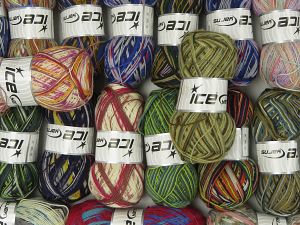 Sock Yarns In this list; you see most recent 50 mixed lots. <br> To see all <a href=&/mixed_lots/o/4#list&>CLICK HERE</a> (Old ones have much better deals)<hr> Composition 75% Superwash Wool, 25% Polyamide, Brand Ice Yarns, fnt2-76998