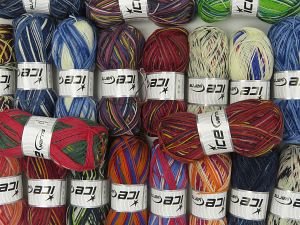 Sock Yarns In this list; you see most recent 50 mixed lots. <br> To see all <a href=&/mixed_lots/o/4#list&>CLICK HERE</a> (Old ones have much better deals)<hr> Vezelgehalte 75% superwash wol, 25% Polyamide, Brand Ice Yarns, fnt2-77006