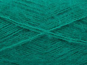 Composition 50% Acrylique, 50% Mohair, Brand Ice Yarns, Emerald Green, Yarn Thickness 2 Fine Sport, Baby, fnt2-77028 