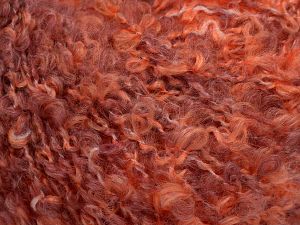 Composition 8% Nylon, 64% Acrylique, 15% Polyester, 13% Mohair, Salmon Shades, Orchid, Brand Ice Yarns, Yarn Thickness 3 Light DK, Light, Worsted, fnt2-77043 