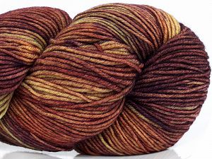 Please note that this is a hand-dyed yarn. Colors in different lots may vary because of the charateristics of the yarn. Also see the package photos for the colorway in full; as skein photos may not show all colors. Fiber Content 75% Superwash Merino Wool, 25% Polyamide, Khaki Shades, Brand Ice Yarns, Burgundy Shades, fnt2-77217