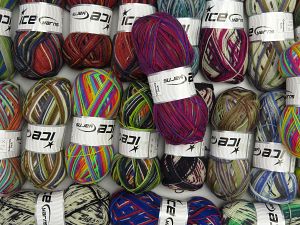 Sock Yarns In this list; you see most recent 50 mixed lots. <br> To see all <a href=&/mixed_lots/o/4#list&>CLICK HERE</a> (Old ones have much better deals)<hr> Vezelgehalte 75% superwash wol, 25% Polyamide, Brand Ice Yarns, fnt2-77218