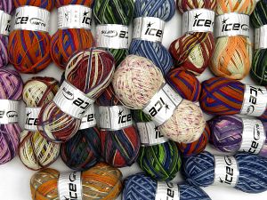 Sock Yarns In this list; you see most recent 50 mixed lots. <br> To see all <a href=&/mixed_lots/o/4#list&>CLICK HERE</a> (Old ones have much better deals)<hr> Vezelgehalte 75% superwash wol, 25% Polyamide, Brand Ice Yarns, fnt2-77233