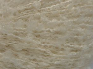 Composition 8% Nylon, 64% Acrylique, 15% Polyester, 13% Mohair, White, Brand Ice Yarns, fnt2-77255 
