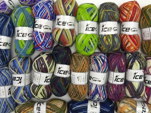 Sock Yarns In this list; you see most recent 50 mixed lots. <br> To see all <a href=&/mixed_lots/o/4#list&>CLICK HERE</a> (Old ones have much better deals)<hr> Vezelgehalte 75% superwash wol, 25% Polyamide, Brand Ice Yarns, fnt2-77267