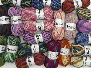Sock Yarns In this list; you see most recent 50 mixed lots. <br> To see all <a href=&/mixed_lots/o/4#list&>CLICK HERE</a> (Old ones have much better deals)<hr> Fiber Content 75% Superwash Wool, 25% Polyamide, Brand Ice Yarns, fnt2-77288
