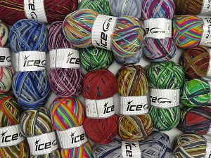 Sock Yarns In this list; you see most recent 50 mixed lots. <br> To see all <a href=&/mixed_lots/o/4#list&>CLICK HERE</a> (Old ones have much better deals)<hr> Fiber Content 75% Superwash Wool, 25% Polyamide, Brand Ice Yarns, fnt2-77289