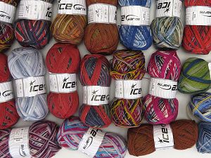 Sock Yarns In this list; you see most recent 50 mixed lots. <br> To see all <a href=&/mixed_lots/o/4#list&>CLICK HERE</a> (Old ones have much better deals)<hr> Fiber Content 75% Superwash Wool, 25% Polyamide, Brand Ice Yarns, fnt2-77296