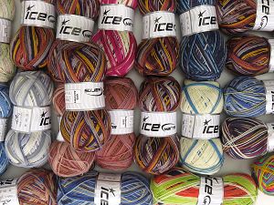 Sock Yarns In this list; you see most recent 50 mixed lots. <br> To see all <a href=&/mixed_lots/o/4#list&>CLICK HERE</a> (Old ones have much better deals)<hr> Fiber Content 75% Superwash Wool, 25% Polyamide, Brand Ice Yarns, fnt2-77300