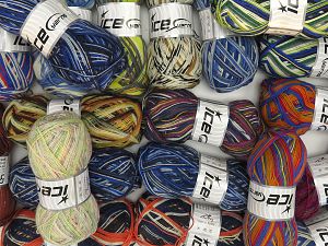 Sock Yarns In this list; you see most recent 50 mixed lots. <br> To see all <a href=&/mixed_lots/o/4#list&>CLICK HERE</a> (Old ones have much better deals)<hr> Fiber Content 75% Superwash Wool, 25% Polyamide, Brand Ice Yarns, fnt2-77315
