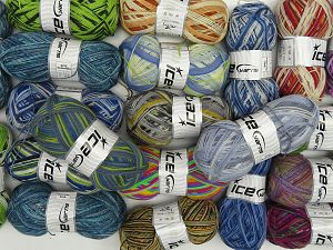Sock Yarns In this list; you see most recent 50 mixed lots. <br> To see all <a href=&/mixed_lots/o/4#list&>CLICK HERE</a> (Old ones have much better deals)<hr> Fiber Content 75% Superwash Wool, 25% Polyamide, Brand Ice Yarns, fnt2-77331