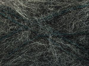 Contenido de fibra 45% AcrÃ­lico, 30% Mohair, 25% Lana, Brand Ice Yarns, Anthracite Black, fnt2-77446 