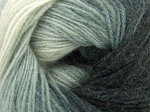 Composition 60% Acrylique, 20% Laine, 20% Angora, Brand Ice Yarns, Grey Shades, Ecru, fnt2-77518