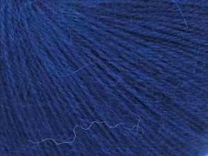 Composition 60% Acrylique, 20% Angora, 20% Laine, Brand Ice Yarns, Dark Blue, fnt2-77628