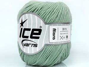 Cotton yarn for summer knitting, crochet worsted yarn, neutral color  knitting yarn, cotton viscose blend medium weight yarn, Ice yarn 71095.