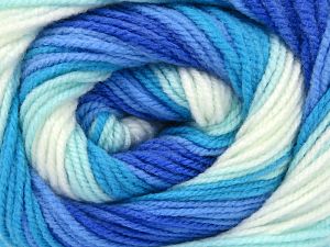 Vezelgehalte 100% Baby acryl, White, Brand Ice Yarns, Blue Shades, fnt2-77858 