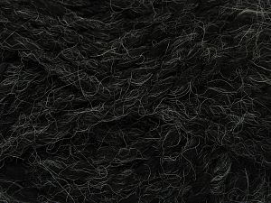 Composition 70% Acrylique, 30% Alpaga, Brand Ice Yarns, Black, fnt2-78024
