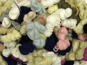Angora Solid Leftover Yarns In this list; you see most recent 50 mixed lots. <br> To see all <a href=&amp/mixed_lots/o/4#list&amp>CLICK HERE</a> (Old ones have much better deals)<hr> Vezelgehalte 60% Acryl, 20% Angora, 20% Wol, Brand Ice Yarns, fnt2-78115 