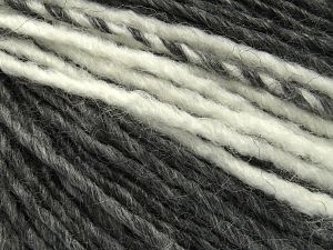 Contenido de fibra 75% AcrÃ­lico, 25% Lana, White, Brand Ice Yarns, Grey Shades, fnt2-78123 
