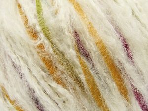 Composition 9% Polyester, 50% Polyamide, 5% Laine, 36% Acrylique, Purple, Brand Ice Yarns, Green Shades, Gold, Cream, fnt2-78337