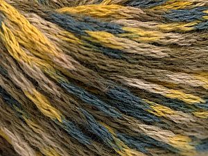 Fiber Content 60% Acrylic, 40% Wool, Yellow, Khaki, Brand Ice Yarns, Grey, Beige, fnt2-78487